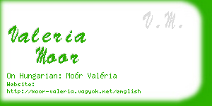 valeria moor business card